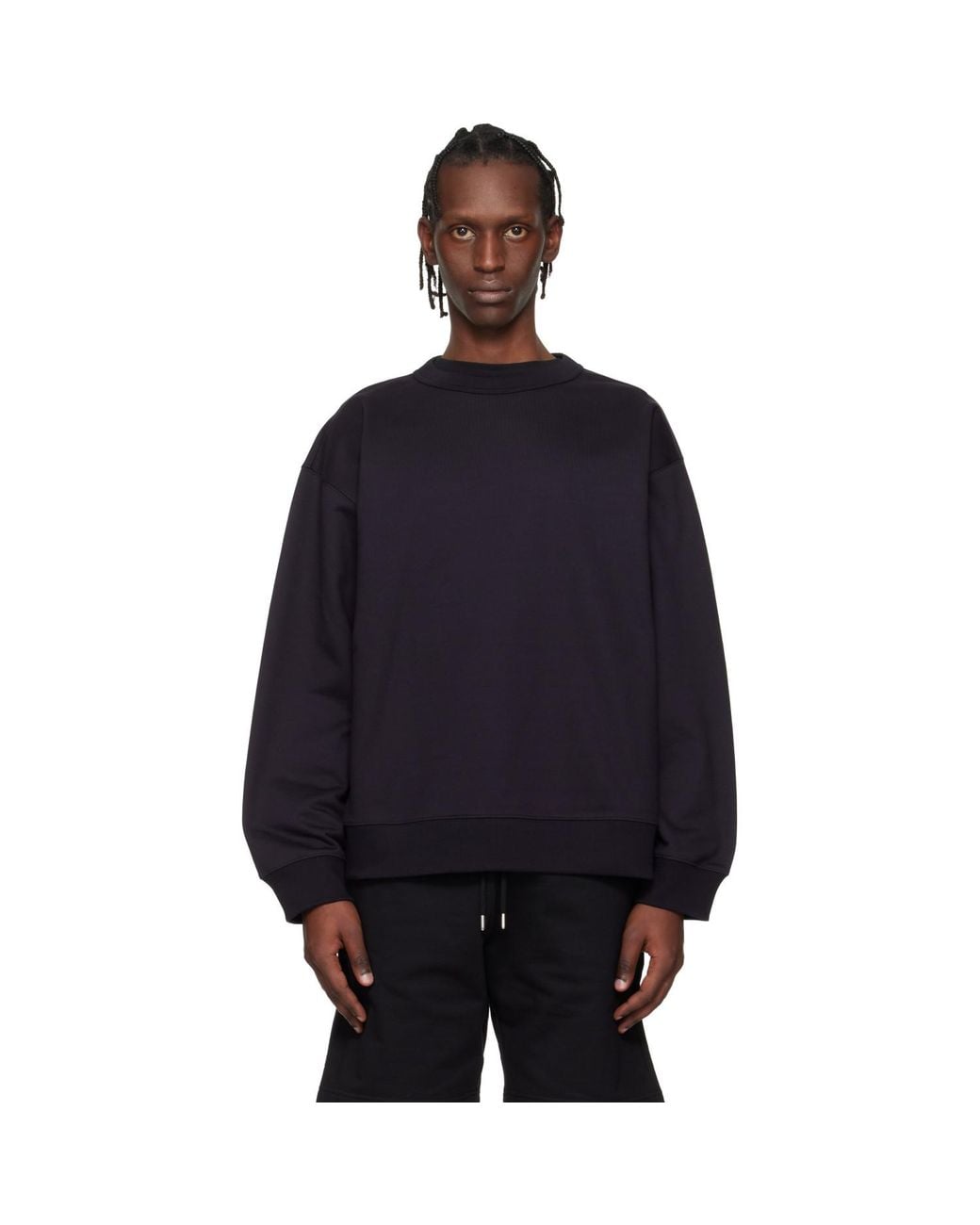 Dries Van Noten Blue Oversized Sweatshirt for men