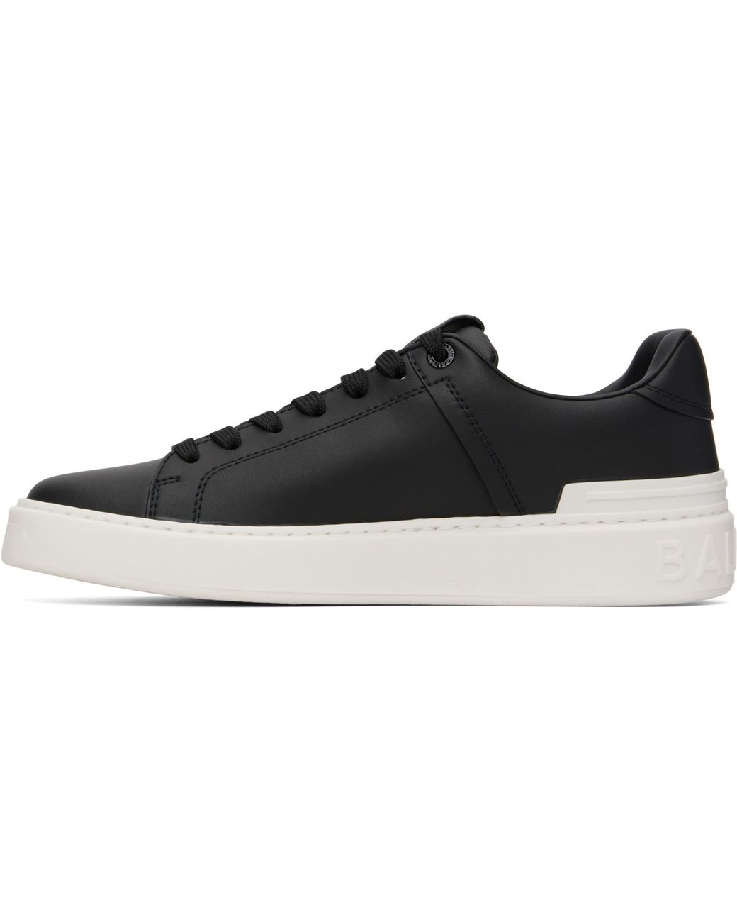 Balmain Black B-Court Calfskin Sneakers for men