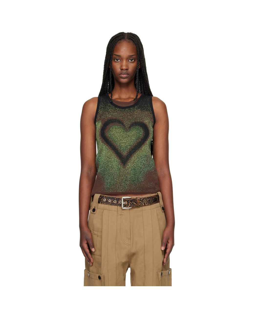 ANDERSSON BELL Multicolor Airbrush Love Tank Top