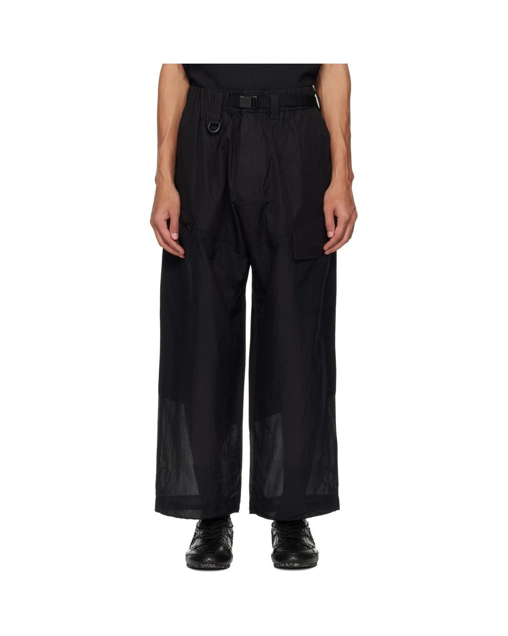 Y-3 Black Ut Straightleg Cargo Pants for men
