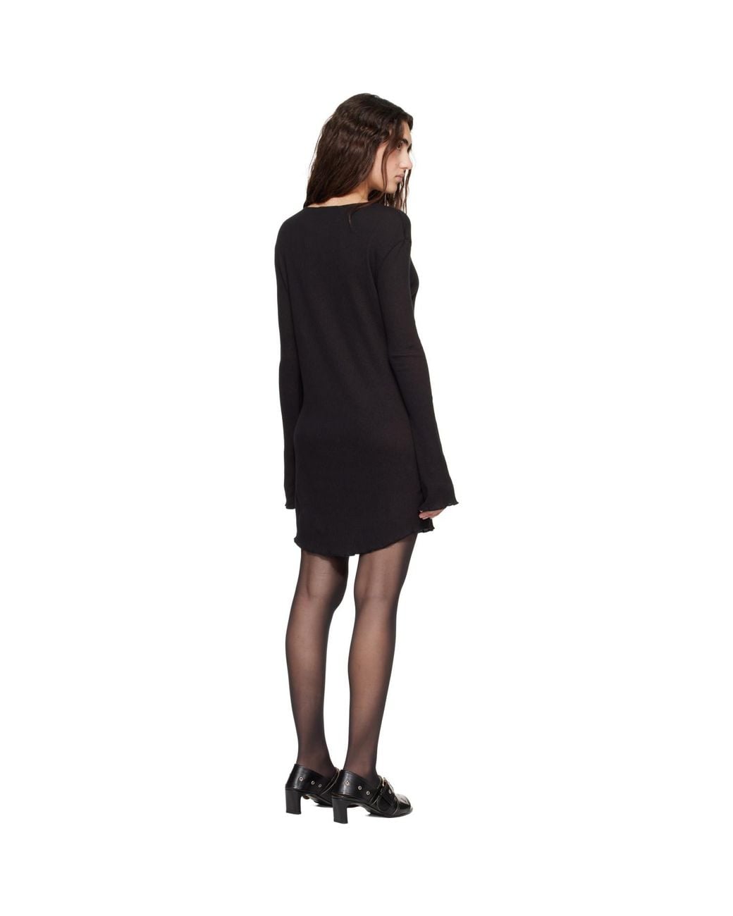 Our Legacy Black Two Face Minidress