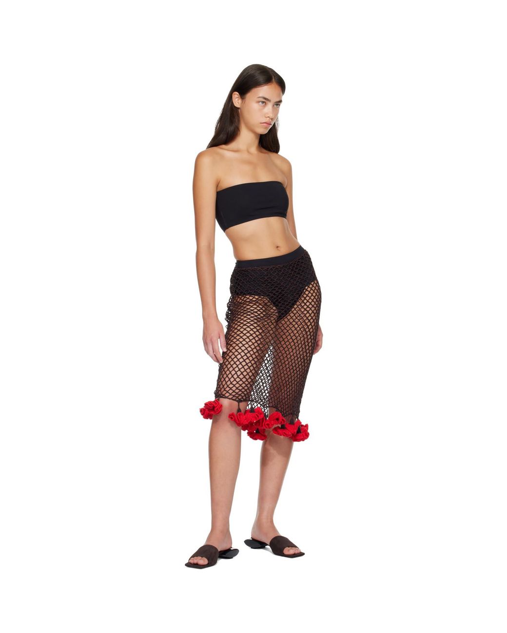 Alaïa Black Bandeau Bikini