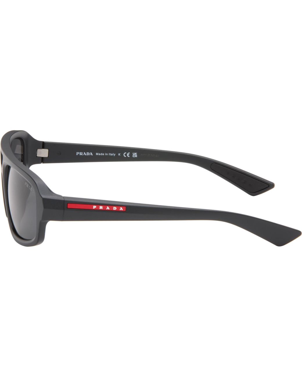 Prada Gray Linea Rossa Sunglasses for men