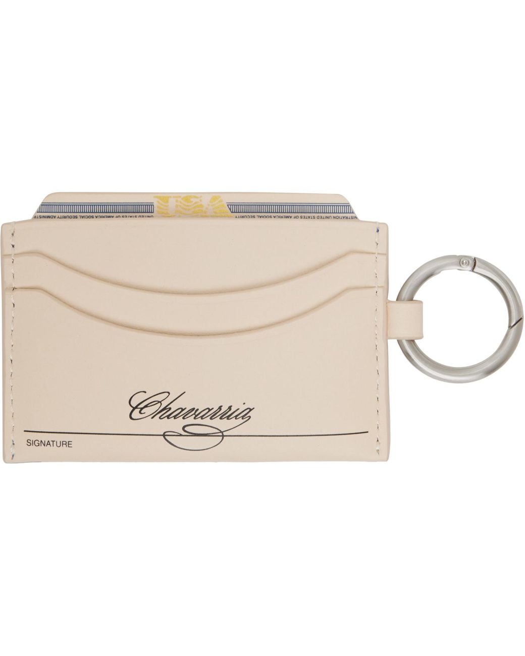 Willy Chavarria Blue Off- 'Human Verification' Card Holder for men