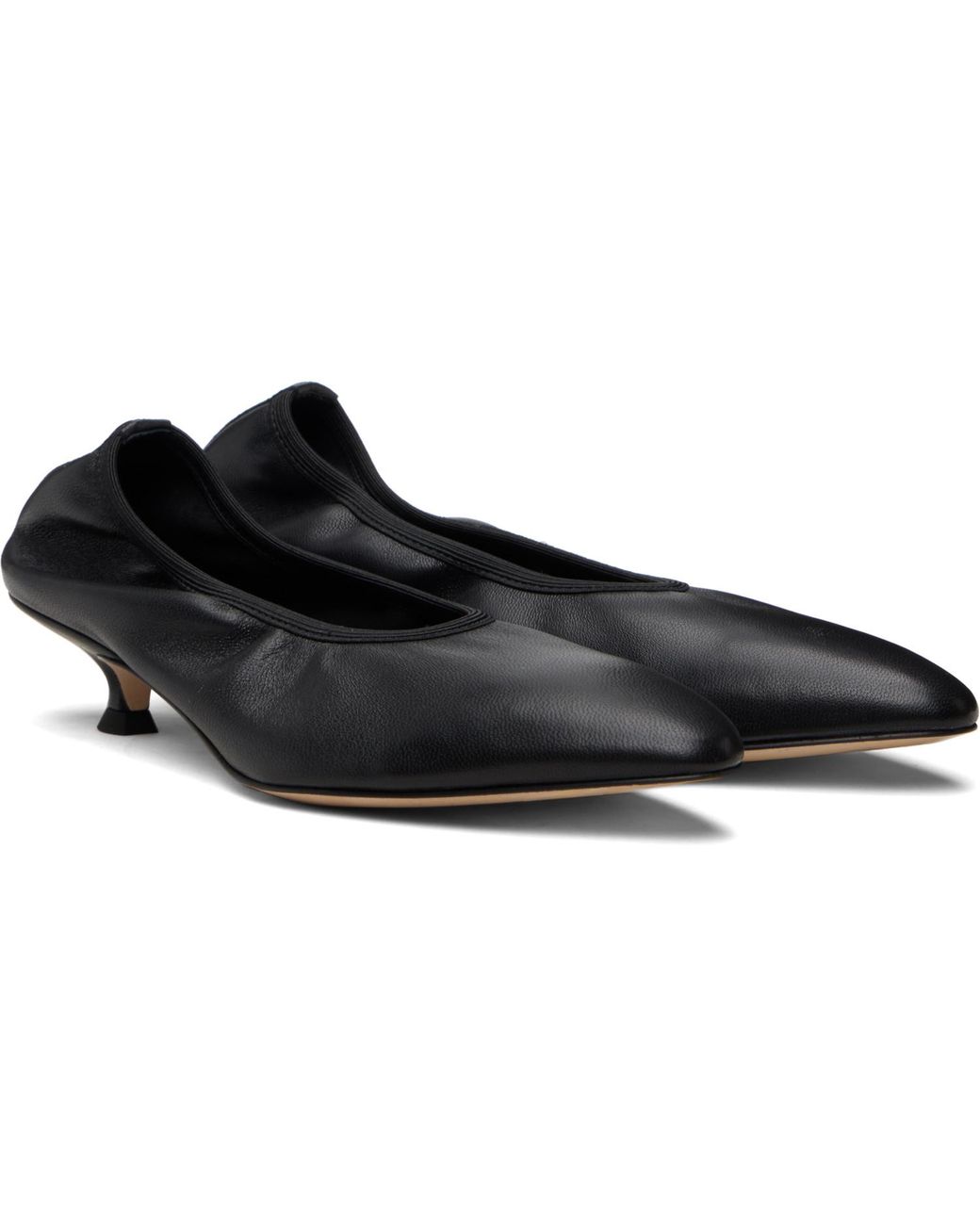 Aeyde Black Hermia Heels
