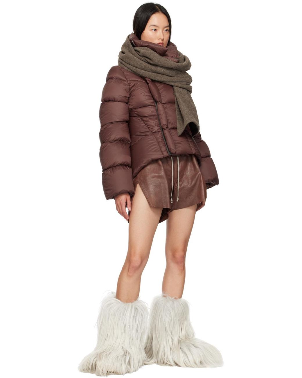 Rick Owens Porterville Mega Bumper Insulated Lunar Boots in White