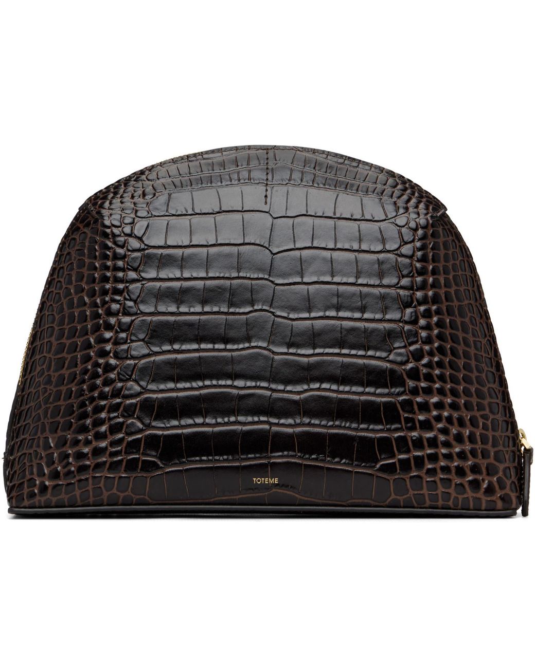 Totême Black Medium Croco-Embossed Day Clutch