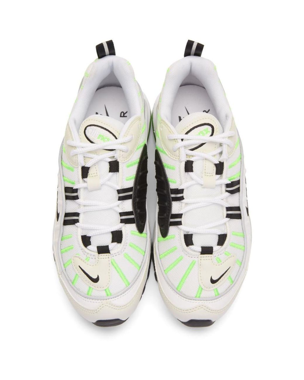 Baskets blanches et vertes Air Max 98 Nike en coloris Vert | Lyst