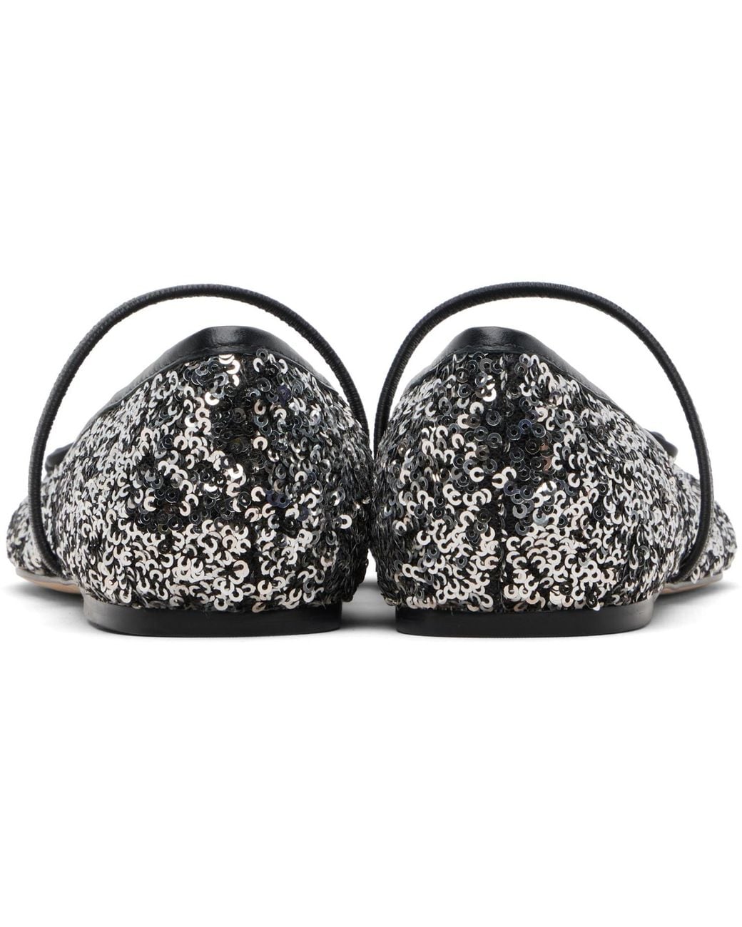 Marc Jacobs Black 'The Sequin Sabrina' Ballerina Flats