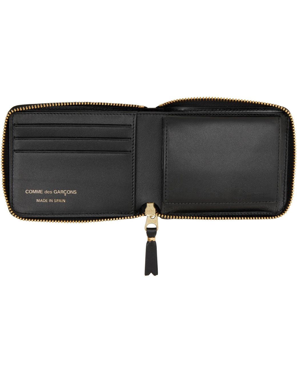 Comme des Garçons Black Printed Polka Dots Wallet for men