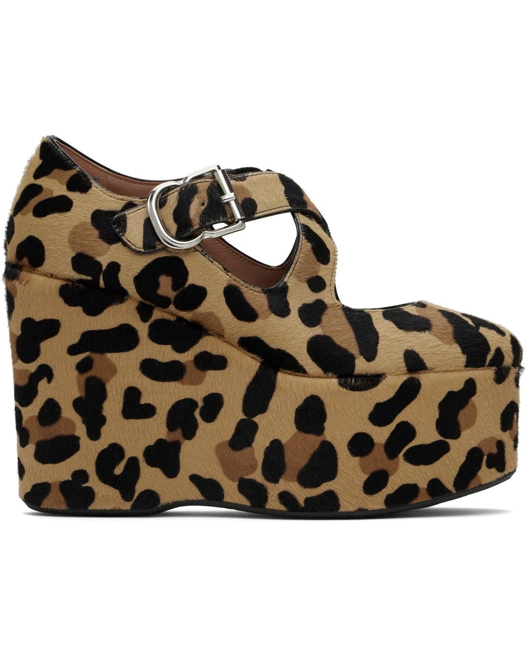 Alaïa Black Criss Cross Wedge Heels