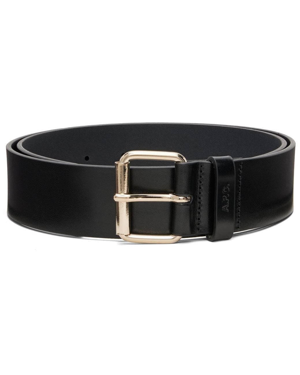 A.P.C. Black 'La Ceinture' Large Belt for men