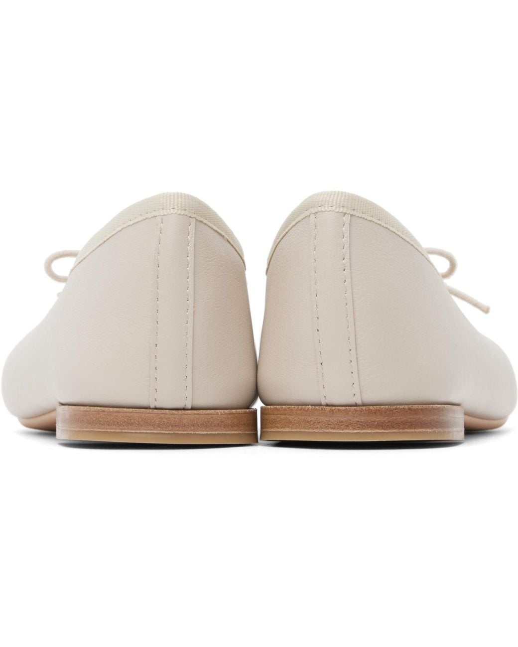 Repetto Black Lilouh Almond-Toe Ballerina Flats