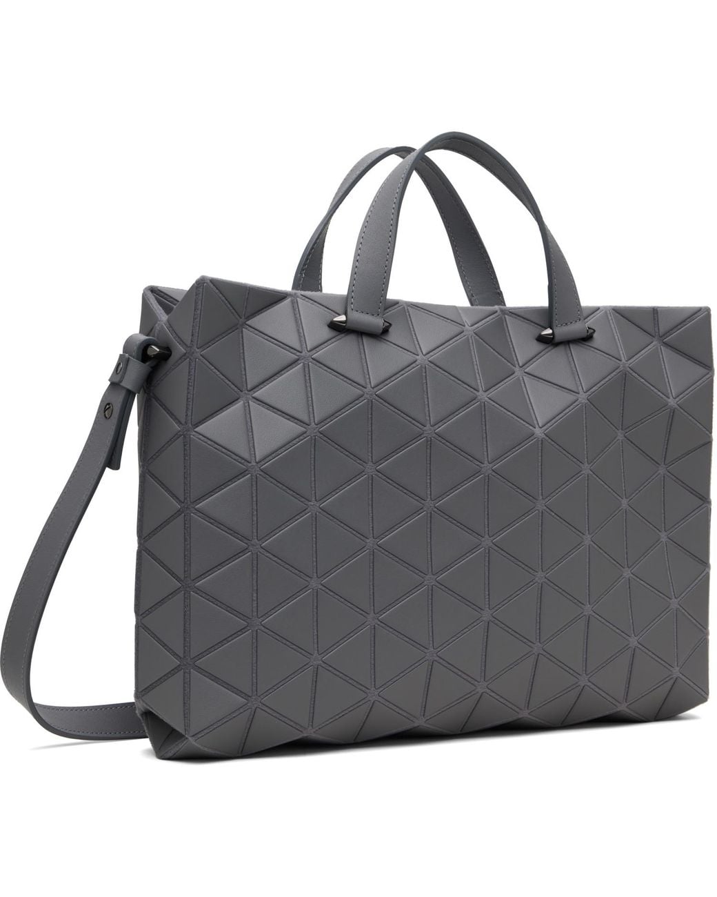 Issey Miyake Black Matte Tonneau Bag for men