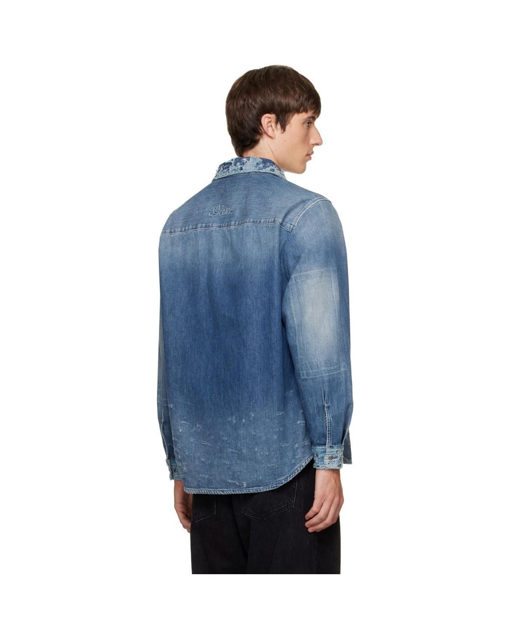 DIESEL Blue D-Simply Denim Shirt for men