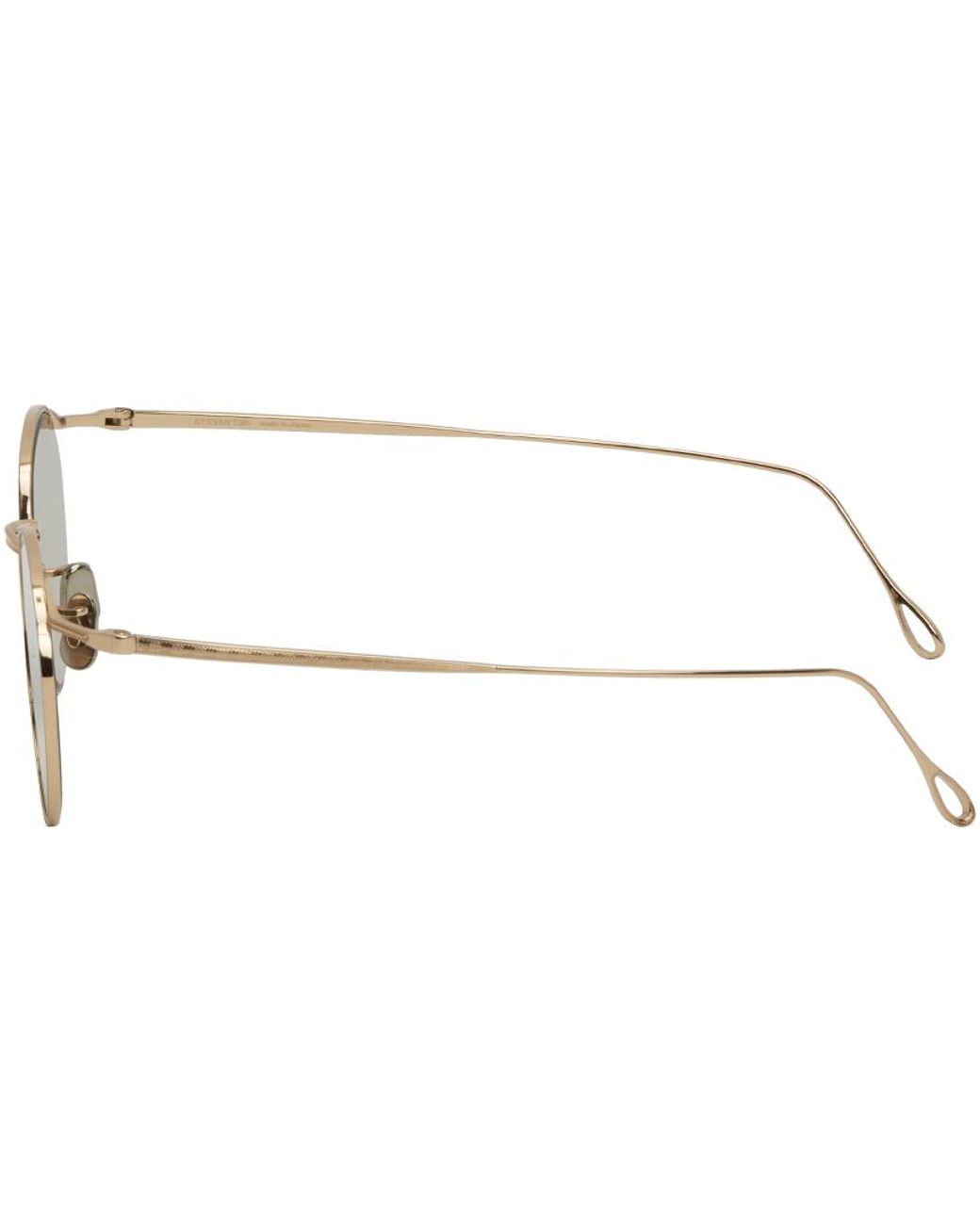 Eyevan 7285 Gold 156 (48) Sunglasses in Metallic for Men | Lyst