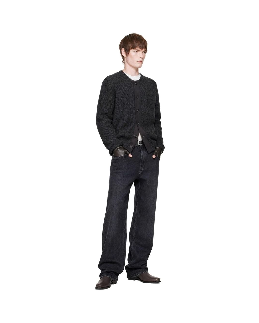 Our Legacy Black Liner Cardigan for men