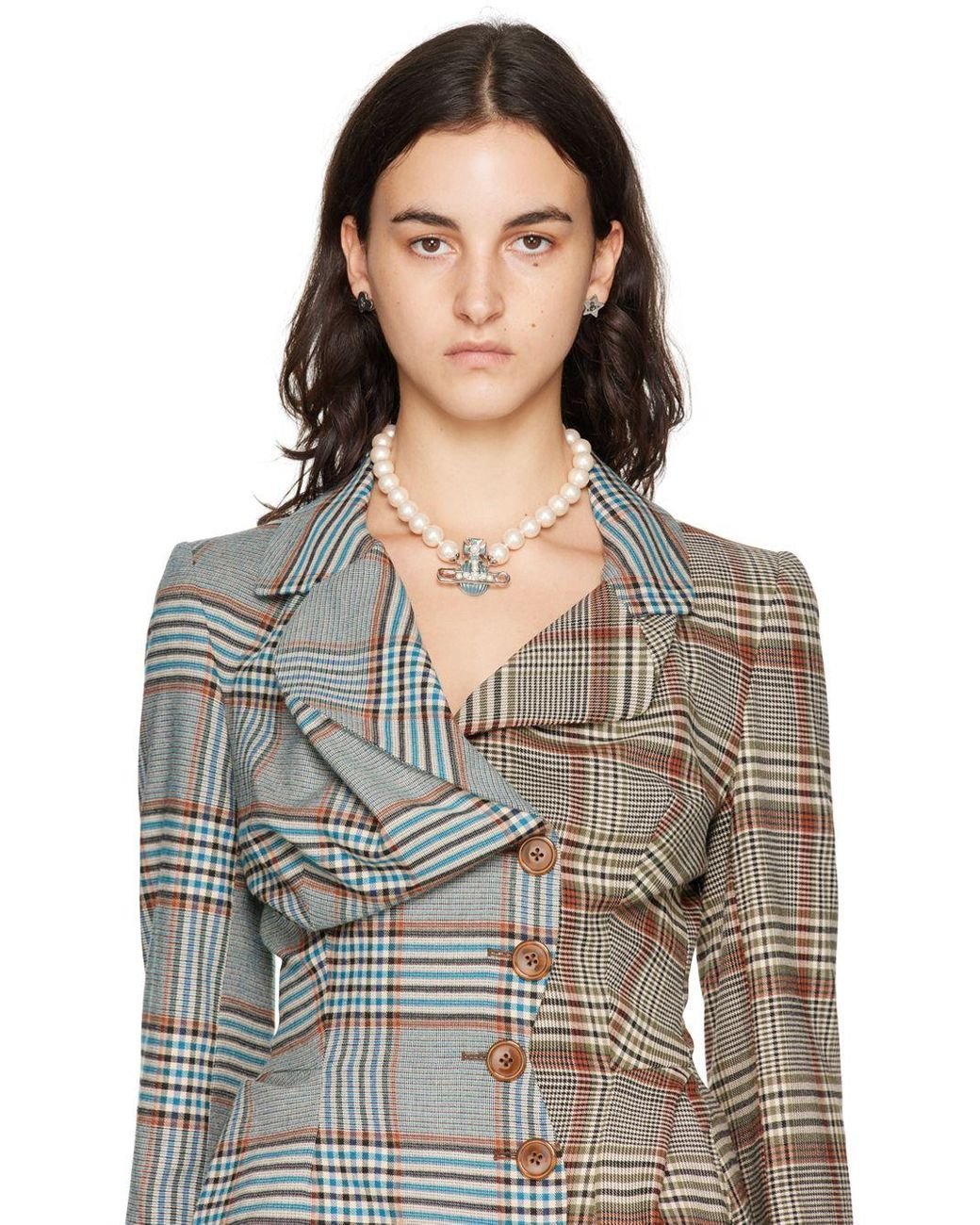 Vivienne Westwood Silver Priscilla Earrings in Black | Lyst