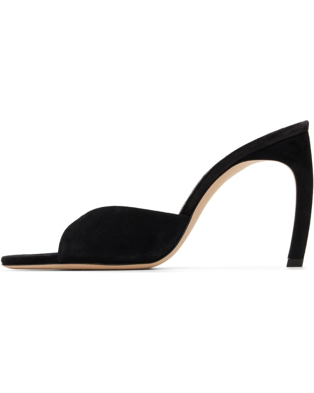 Victoria Beckham Black Harlow Open Toe 100 Heels