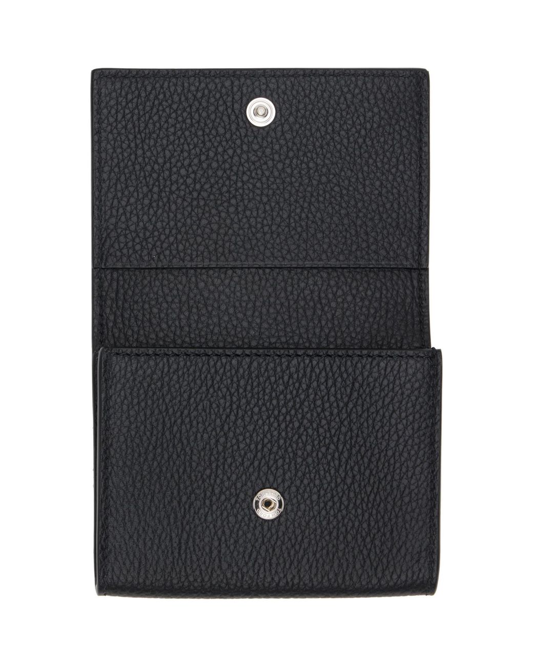 Tom Ford Black Soft Grain Leather Slim Card Holder for men