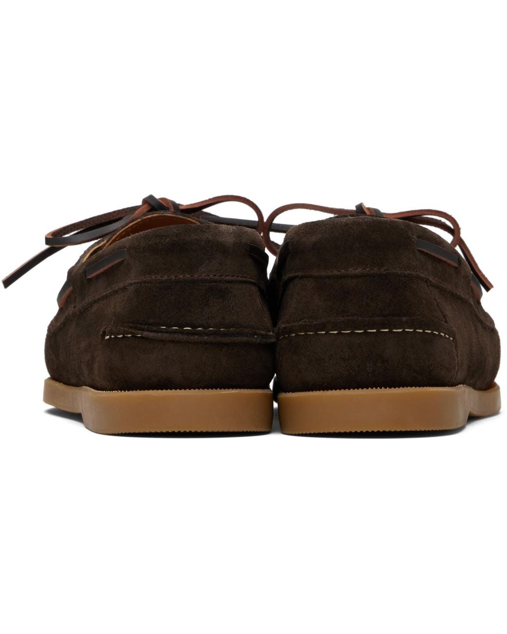 Hereu Black Saler Nautic Suede Boat Shoes for men