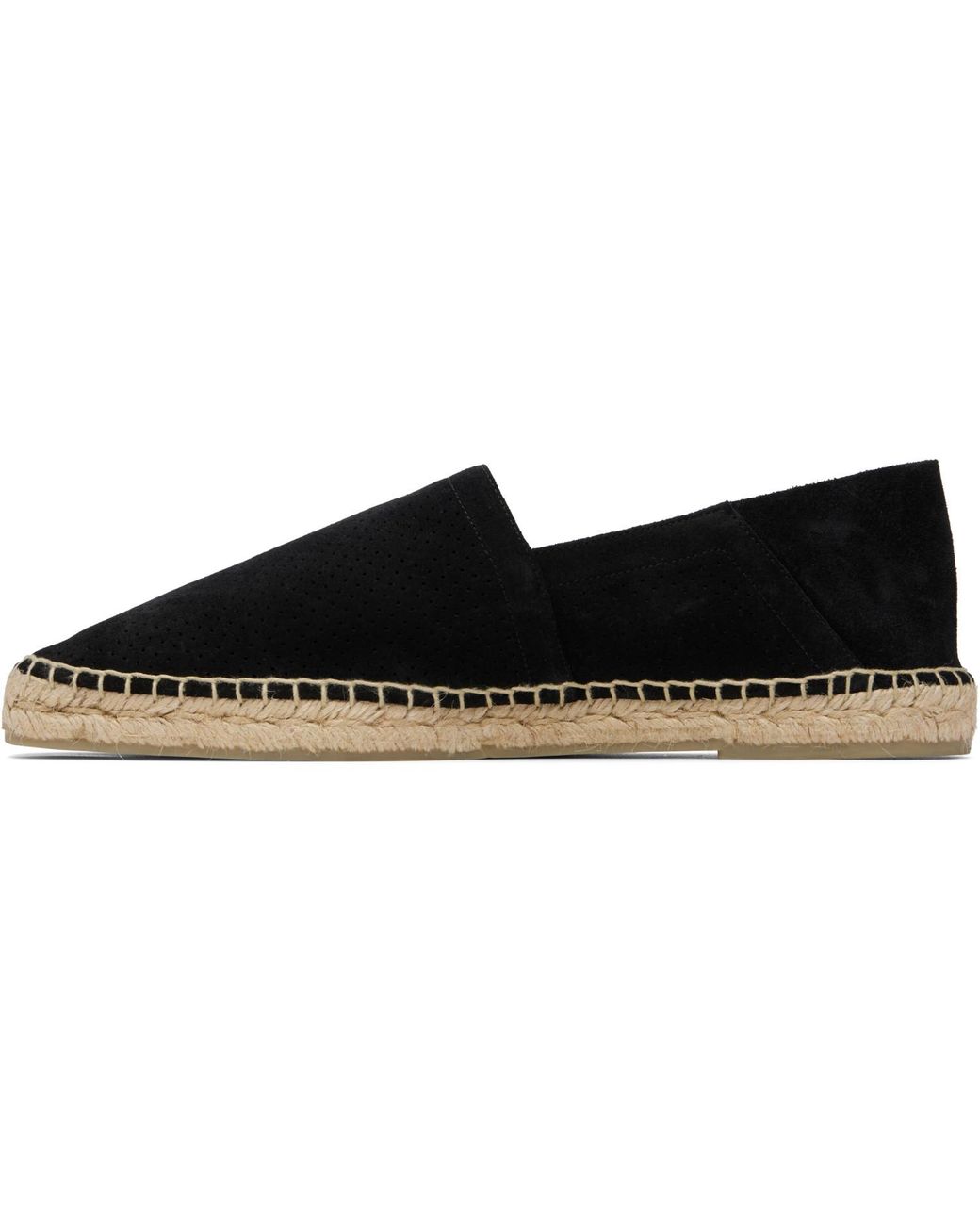 Tom Ford Black Perforated Suede Barnes Espadrilles for men
