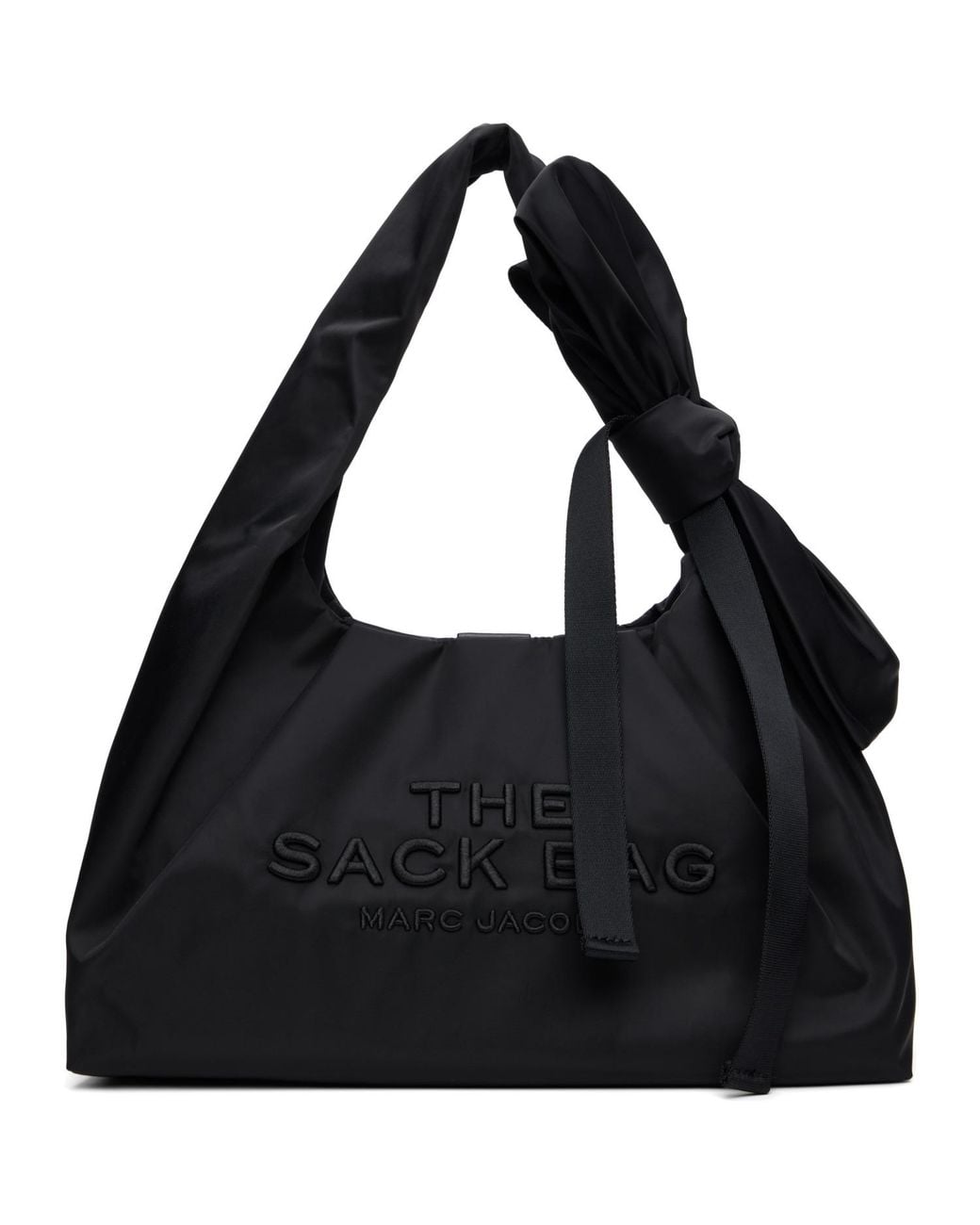 Marc Jacobs Black 'The Bow Nylon Sack' Tote