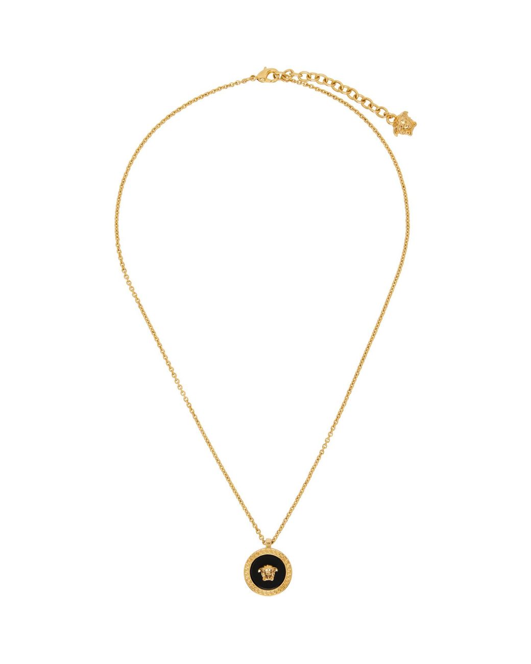 Versace Metallic Medusa Necklace for men