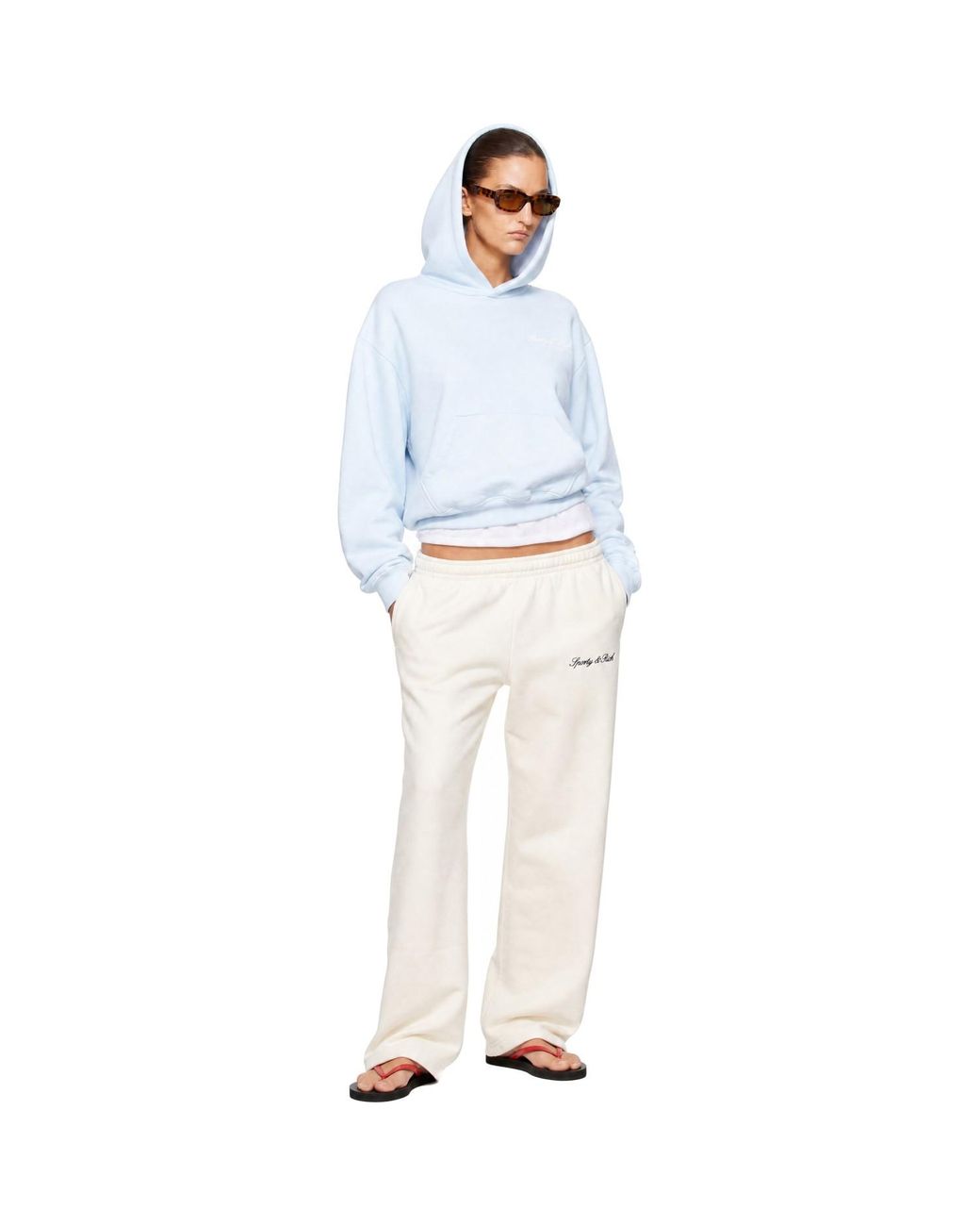 Sporty & Rich Blue International Hoodie