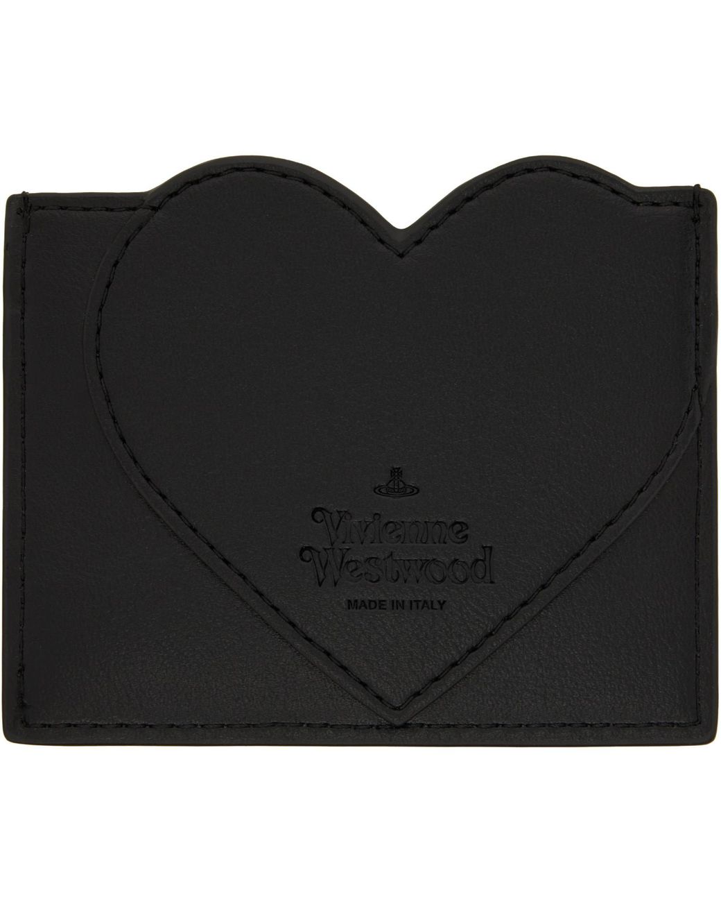 Vivienne Westwood Black Heart Card Holder for men