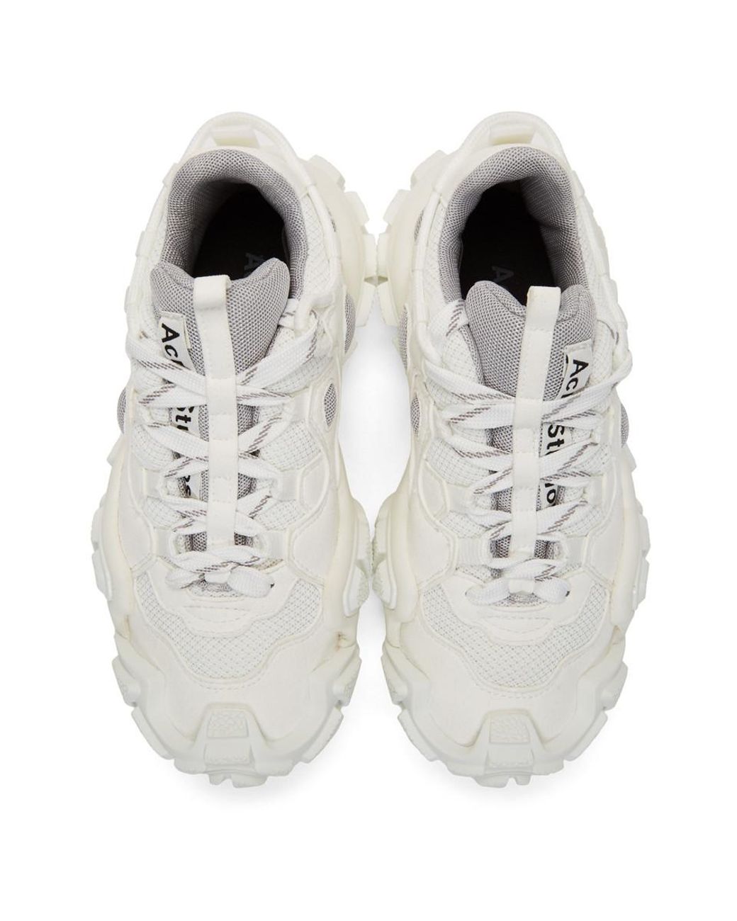 Acne technical best sale sneakers white