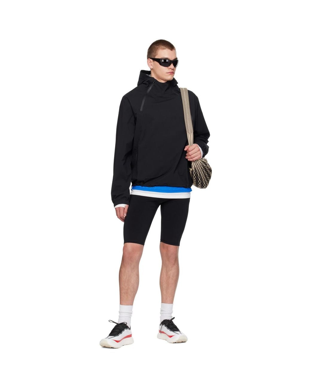 Literary Sport Black Emerson Running Jacket for men