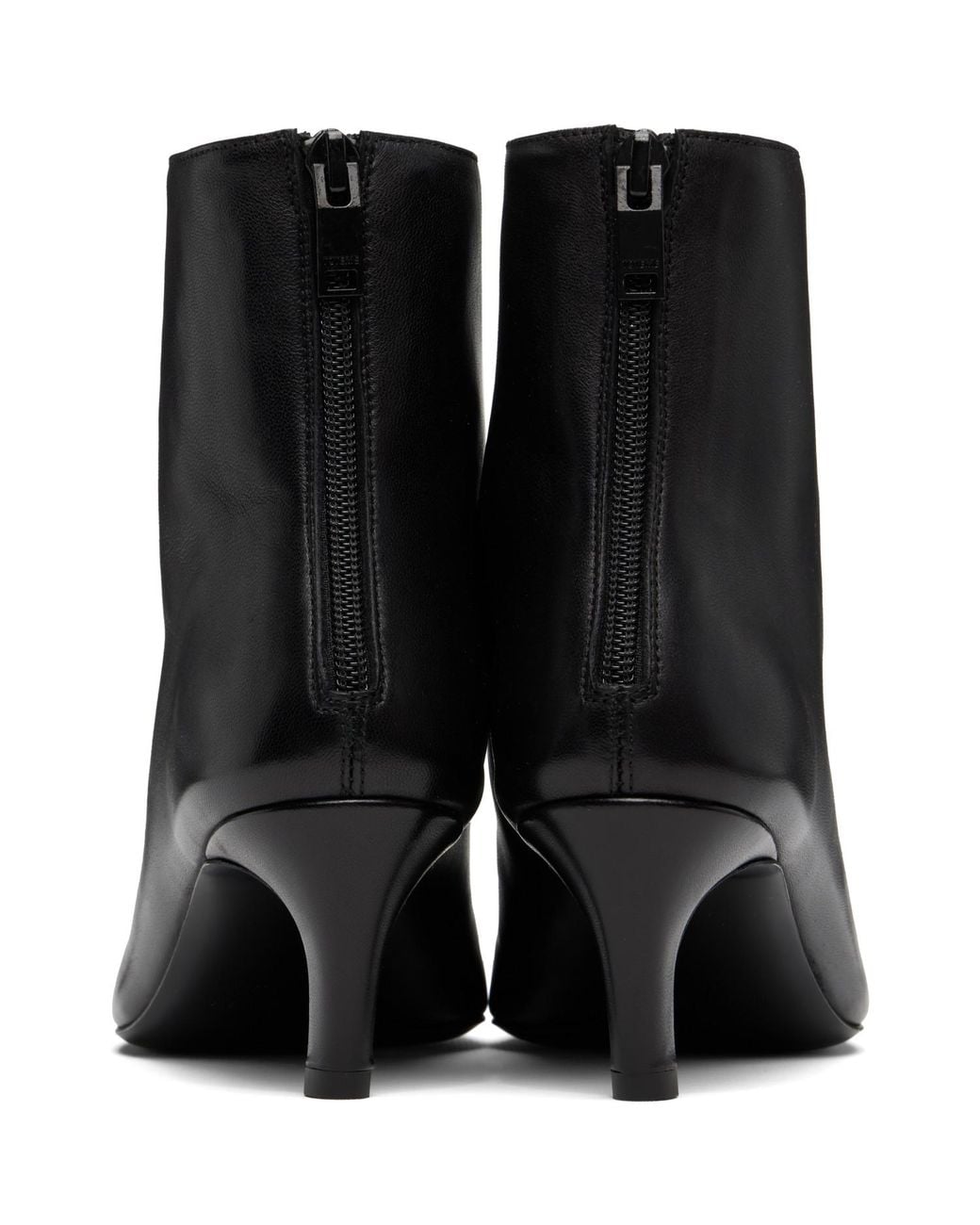 Totême  Black Soft Nappa Ankle Boots