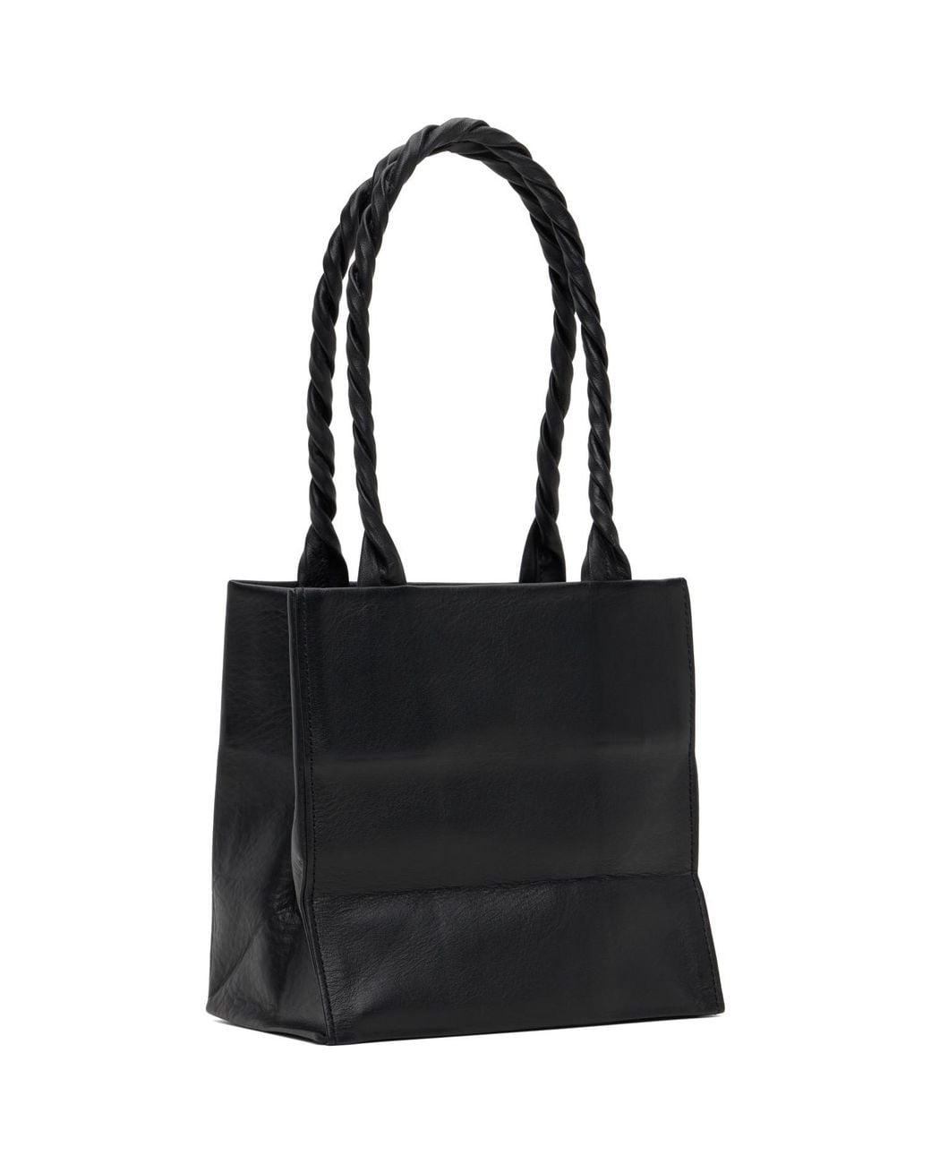 Issey Miyake Black 'Leather Paper' Bag