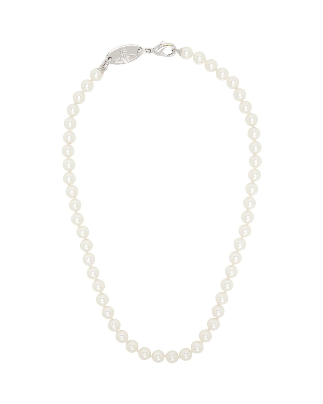 Vivienne Westwood White Stuart Necklace for men