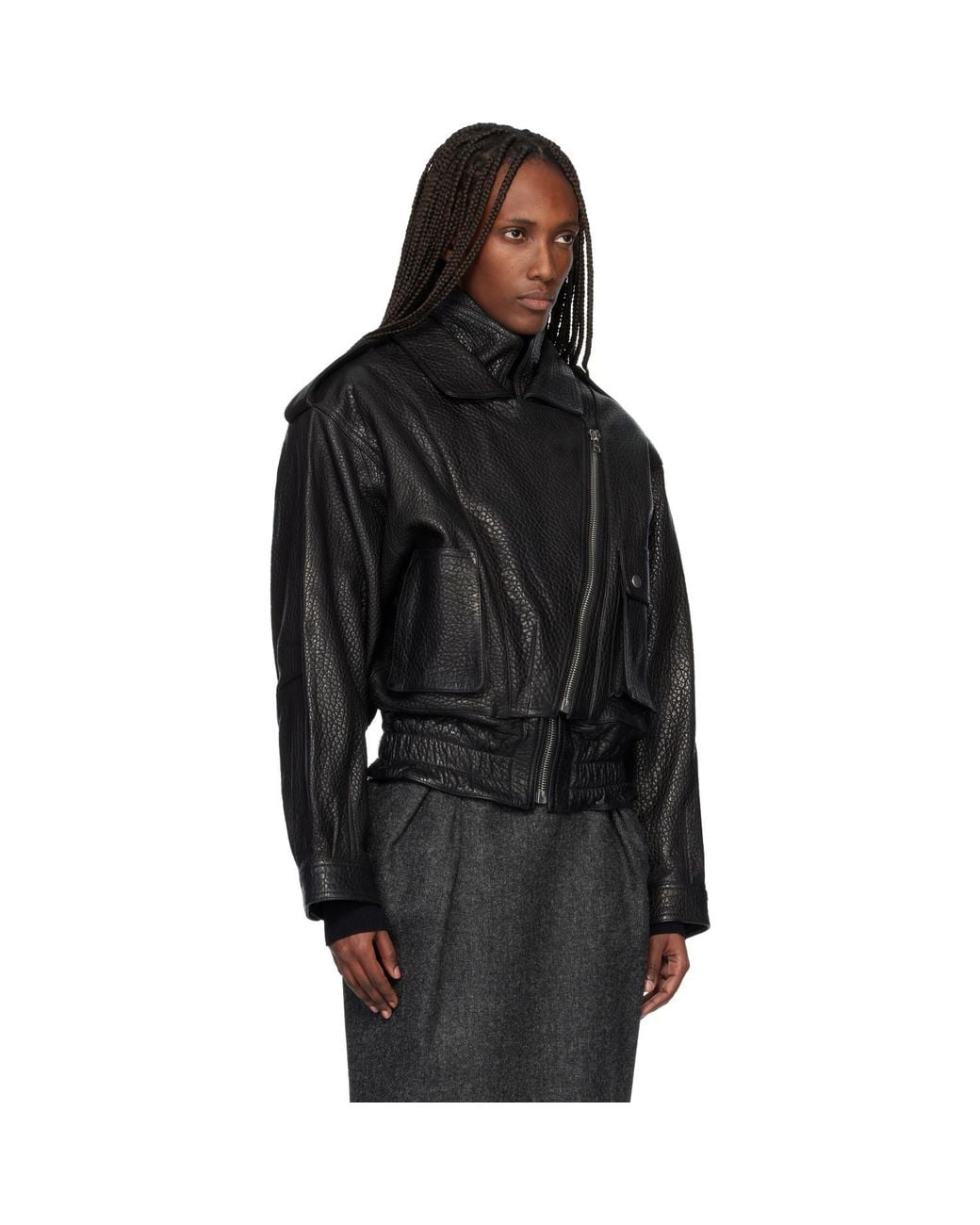 Isabel Marant Black Aneli Leather Jacket