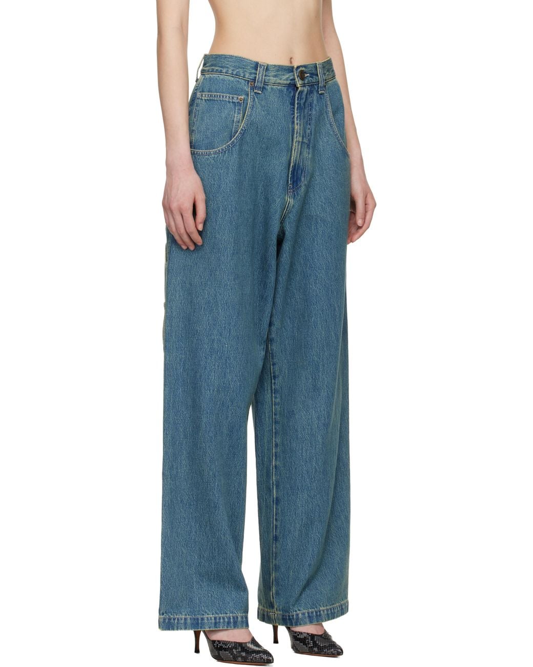 Vetements Blue Hip-Hop Jeans