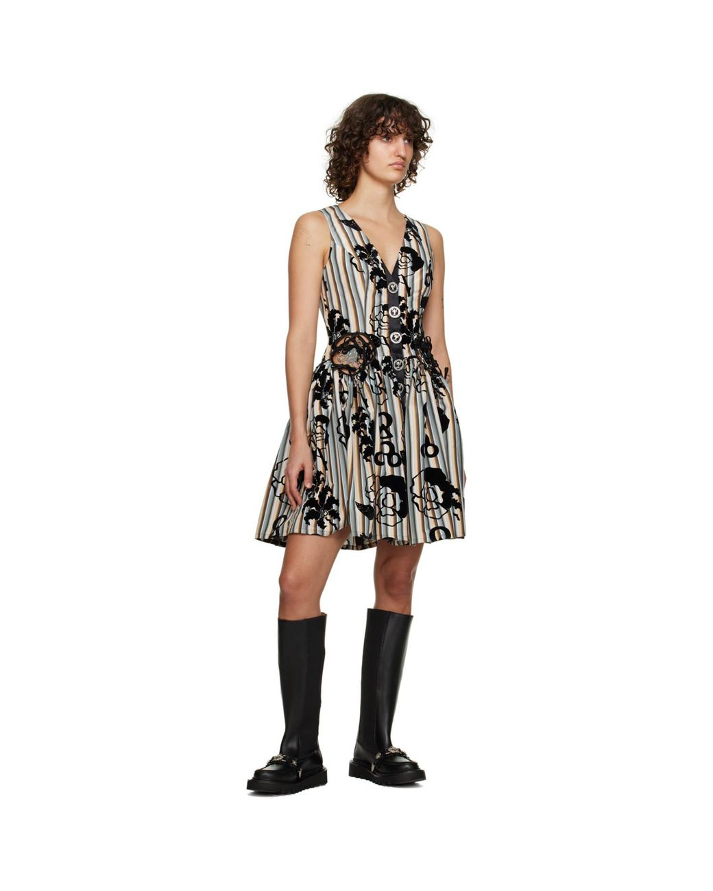 Toga Black Leather Tall Boots