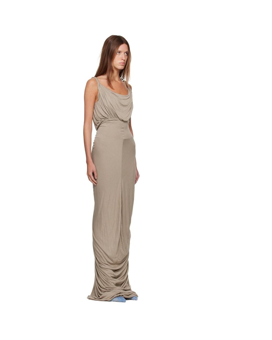 Rick Owens Natural Tower Nadia Maxi Dress