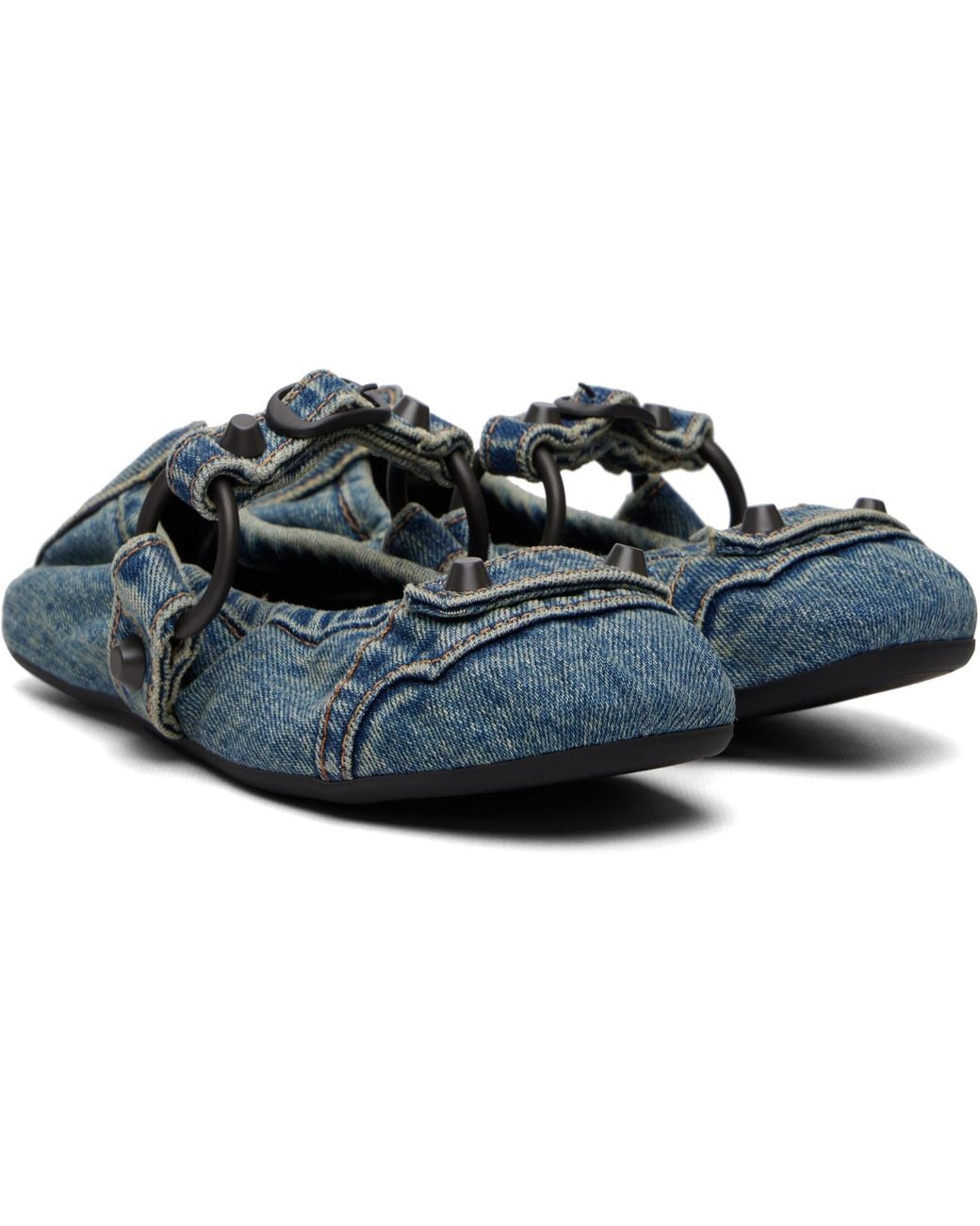 Balenciaga Blue City Ballerina Flats