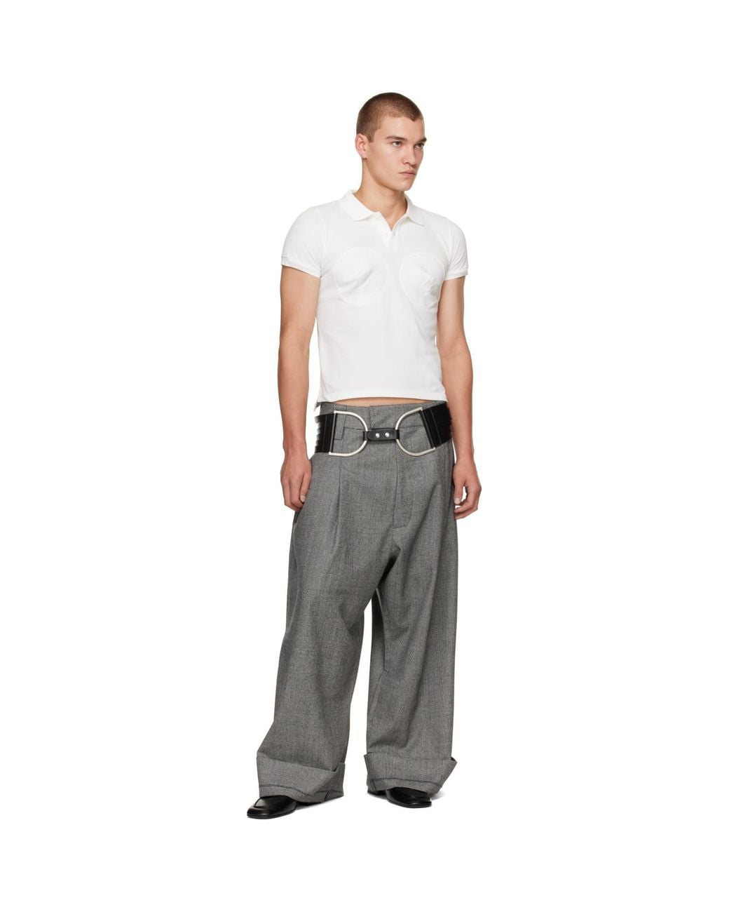 VAQUERA White Off- Bullet Bra Polo for men