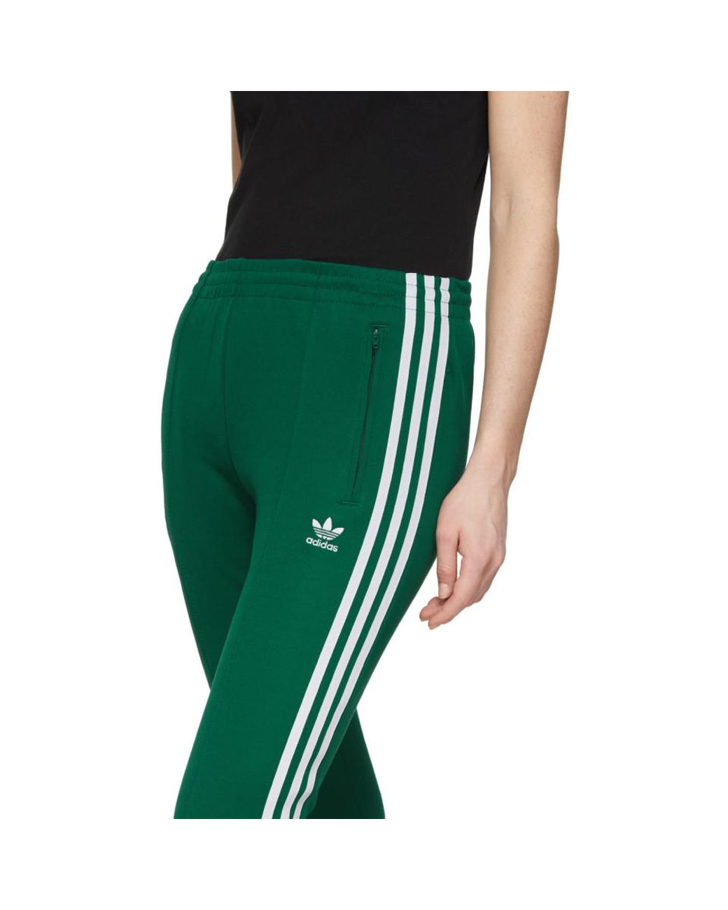 adidas Originals Green Sst Track Pants | Lyst