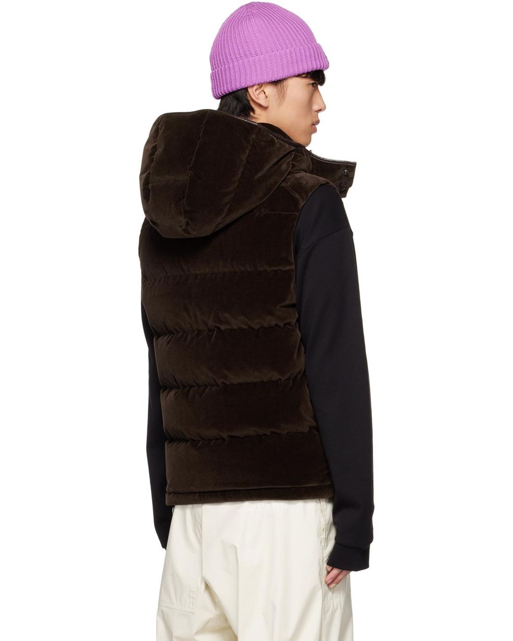 メンズ Moncler ブラウン Vexin ダウンベスト ブラック | Lyst 