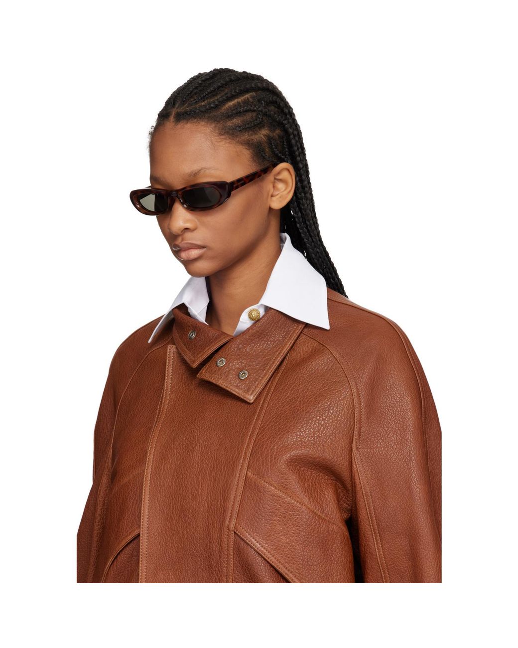 Saint Laurent Brown Sl 557 Shade Plump Sunglasses