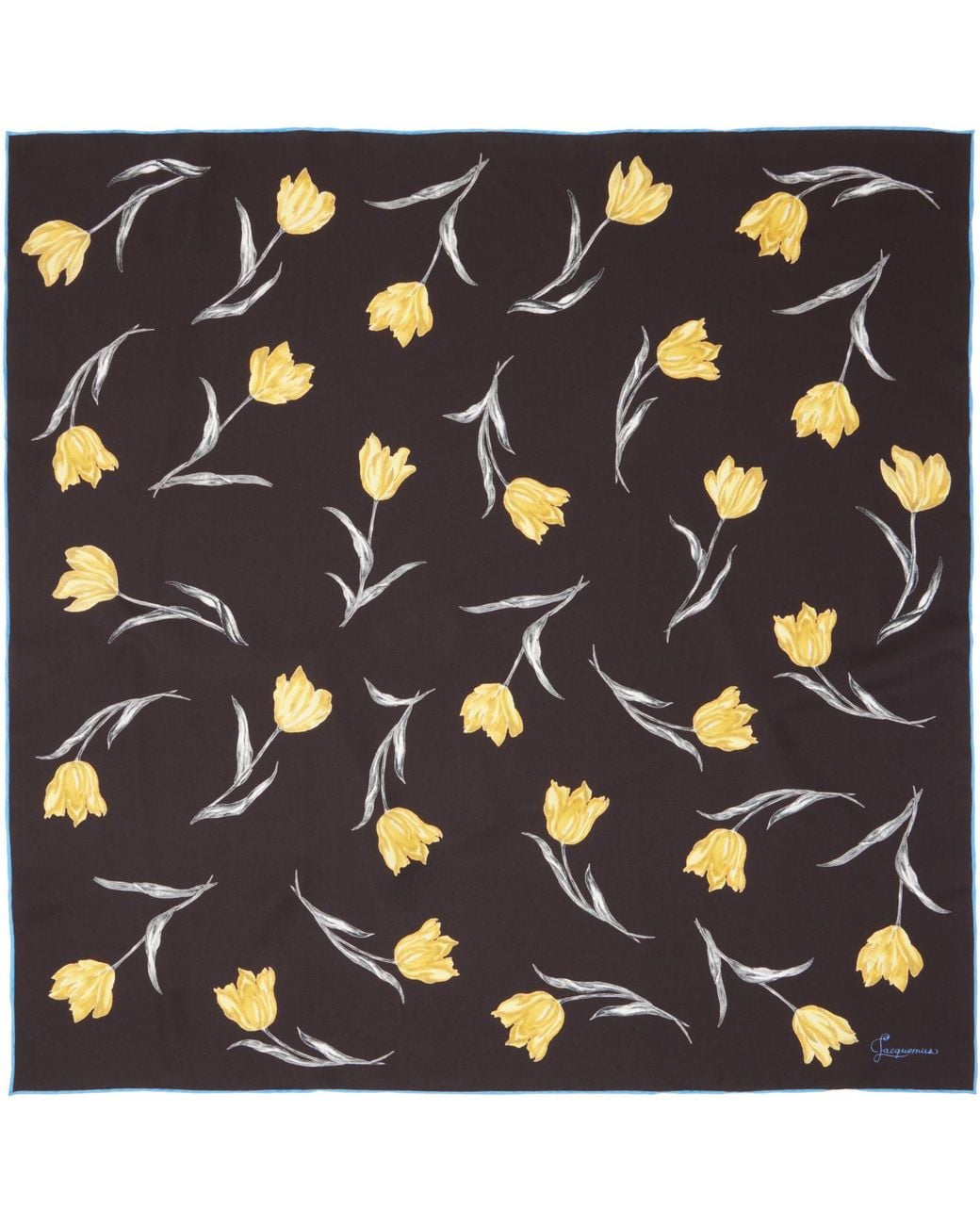 Jacquemus Blue 'Le Foulard Tulipe' Scarf