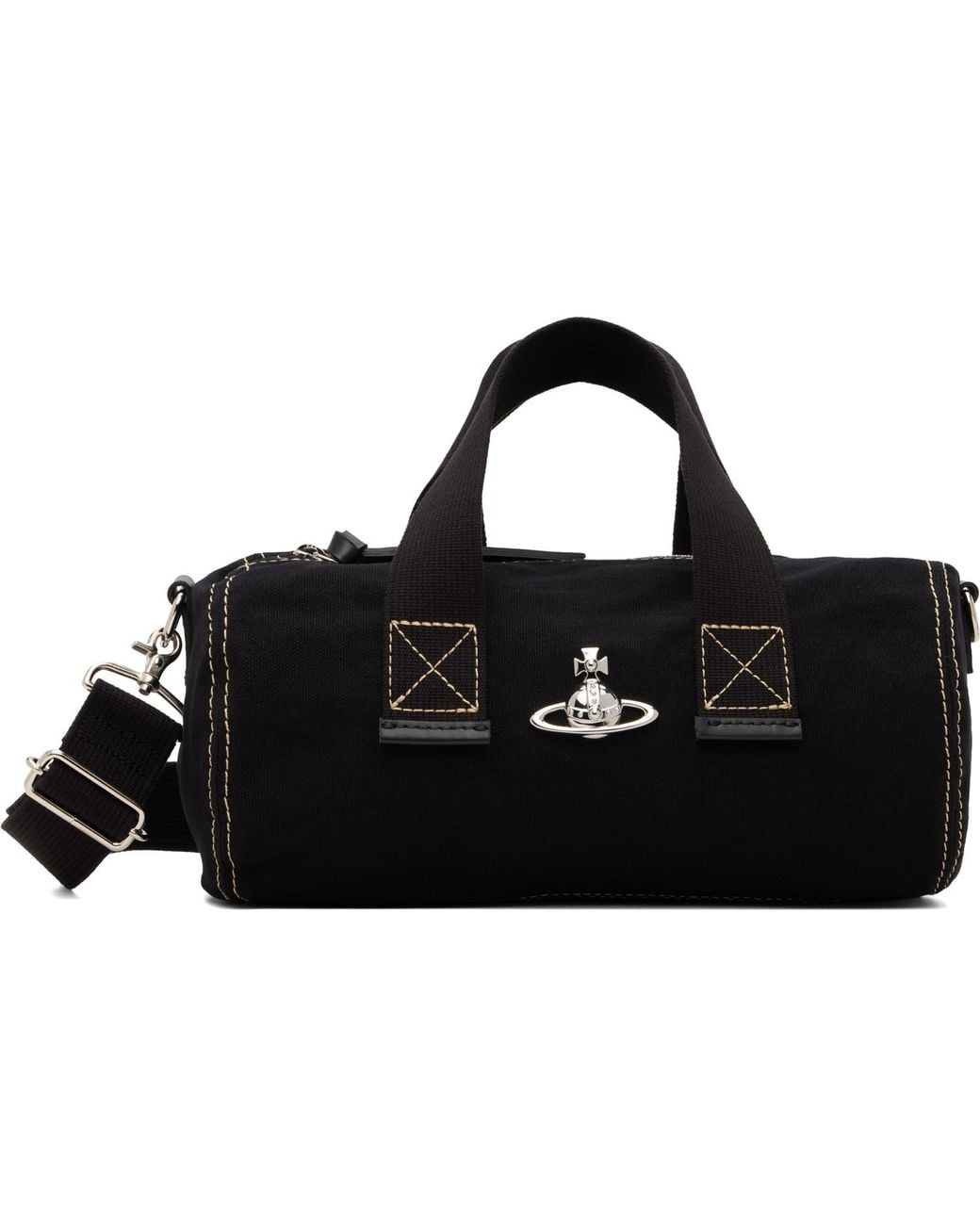 Vivienne Westwood Black Paul Cylinder Crossbody Bag for men
