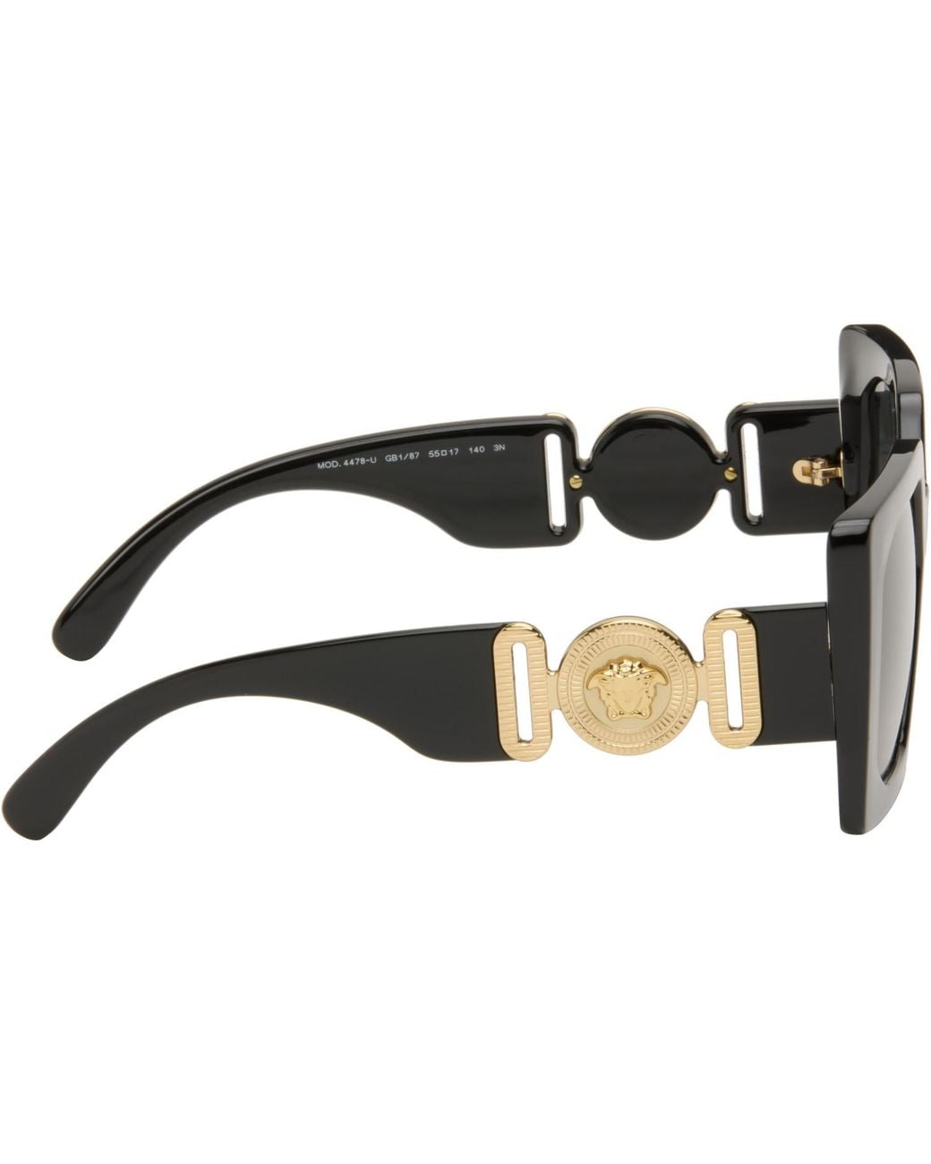 Versace Gray Medusa Biggie Maxi Sunglasses