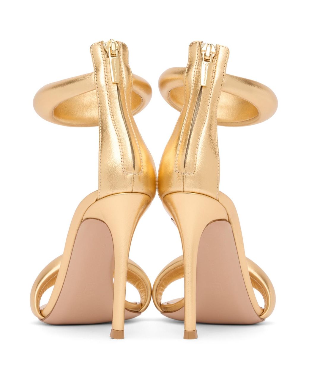 Gianvito Rossi Metallic Bijoux Heeled Sandals