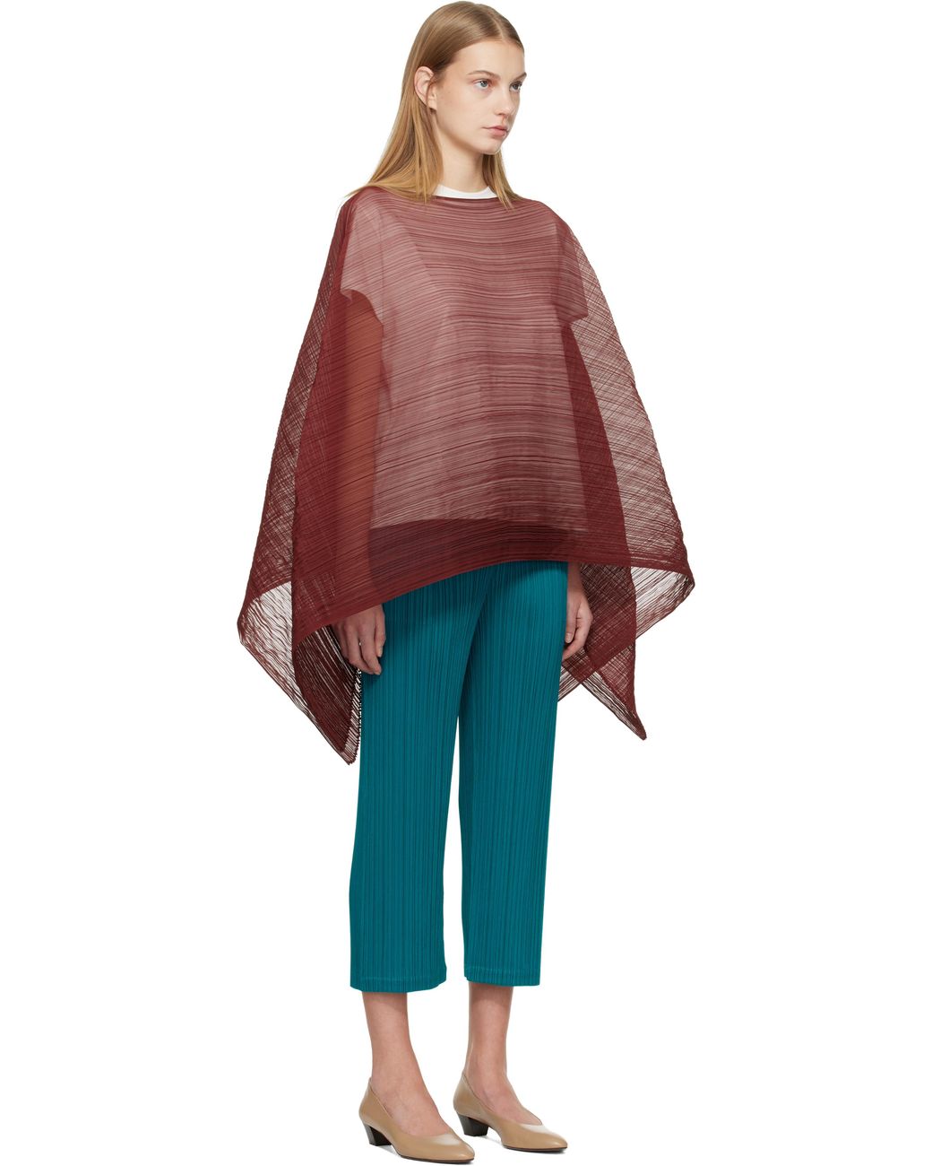 pleats-please-issey-miyake-burgundy-madame-t-october-scarf-lyst