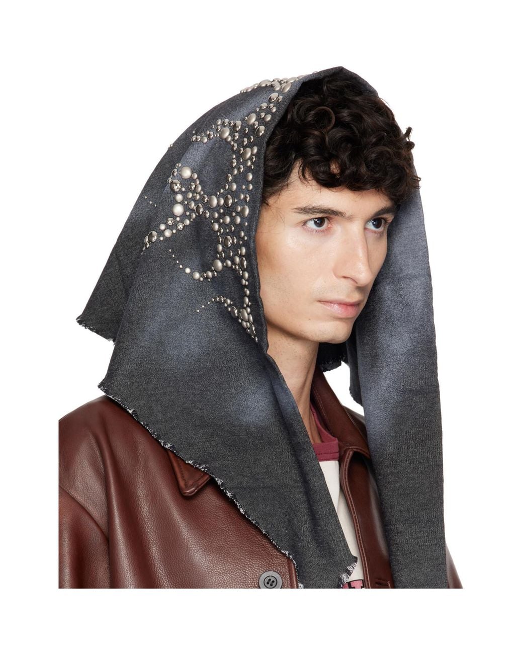 THUG CLUB Brown Hothead Scarf for men
